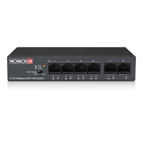 Switch Provision ISR PoES 0460C2I V2 4 Puertos Fast Ethernet 2 Puertos Uplink PoES 0460C2I V2