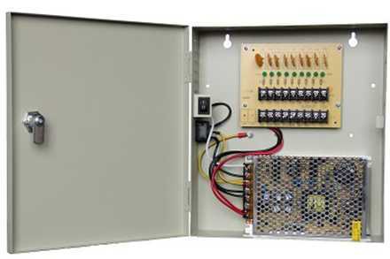 Fuente de Poder Regulada SAXXON PSU1210D9 12v 10 Amp Para 9 Camaras PSU1210D9