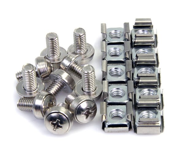 Kit StarTechcom 100 Tornillos y Tuercas Enjauladas M6 CABSCREWM62