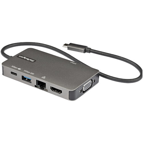 Docking Station StarTechcom DKT30CHVPD2 USB C a HDMI VGA Ethernet USB USB C Gris DKT30CHVPD2
