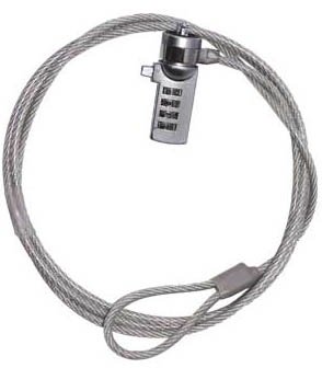 Cable con Candado TechZone TZCCL01 De Combinacion 4 Digitos TZCCL01