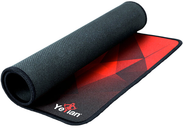 Mouse Pad Gamer YeYian Krieg 1050 500x360x3mm Negro con Rojo YSS MP1050N