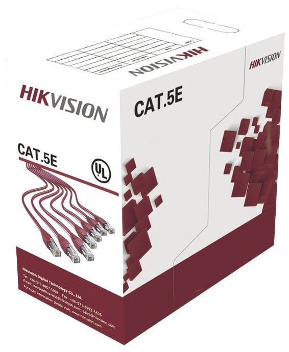 Bobina HIKVISION DS 1LN5E SB Cat5e 305m 24 AWG Azu DS 1LN5E SB