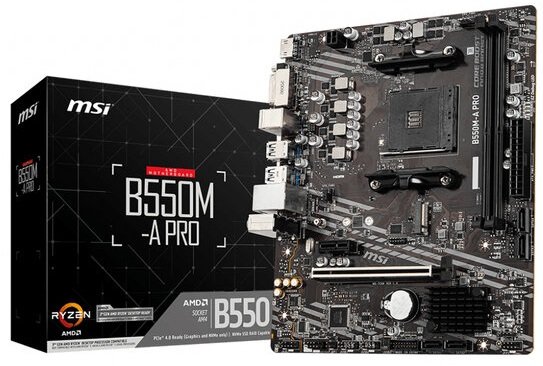 Tarjeta Madre MSI B550M A PRO Socket AM4 2xDDR4 18 B550M APRO