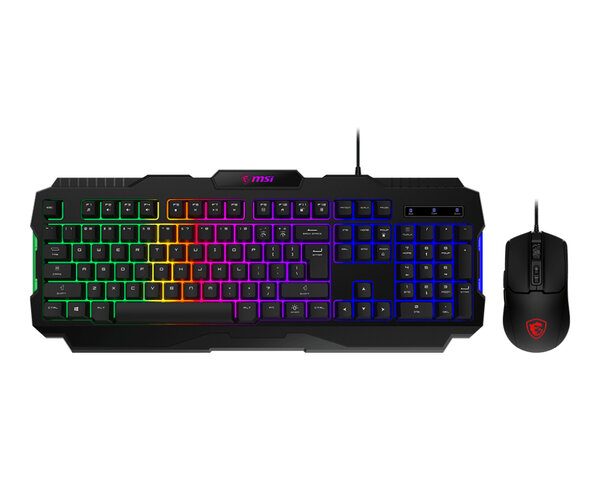 Kit Gamer MSI FORGE GK100 COMBO US Teclado Mouse R FORGEGK100COMBOUS