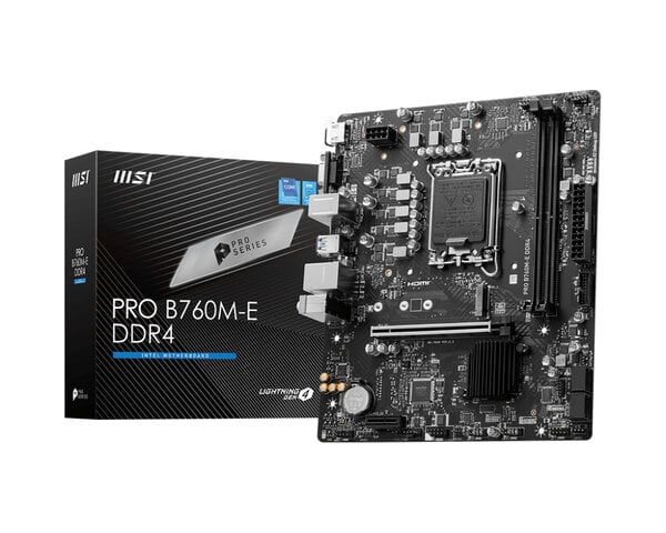 Tarjeta Madre MSI PRO B760M E DDR4 Socket 1700 2x PROB760M EDDR4