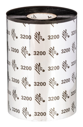 Cinta de Cera/Resina Zebra 3200 - 110mm x 450m - 6 Rollos por Caja - Modelo 03200BK11045