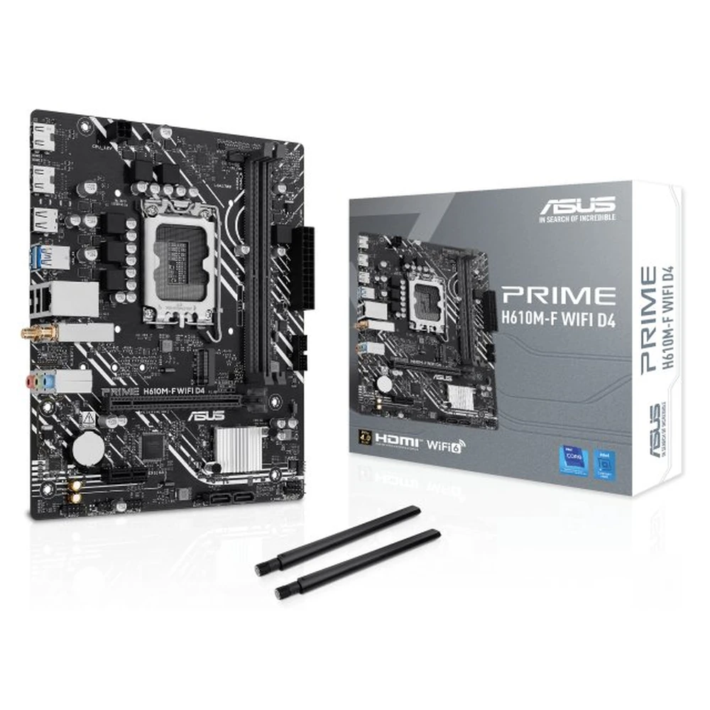 asus tarjeta madre socket prime h610m f wifi d4