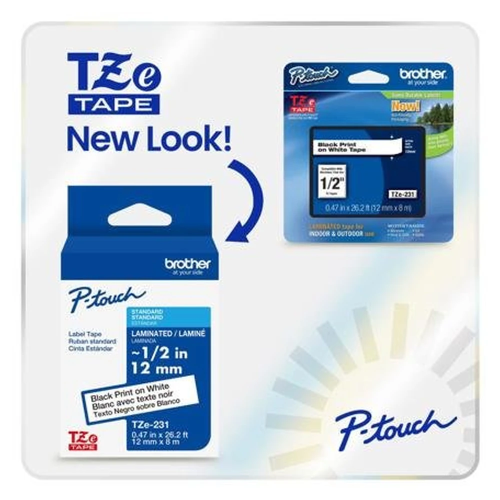 brother cinta laminada texto tze221g