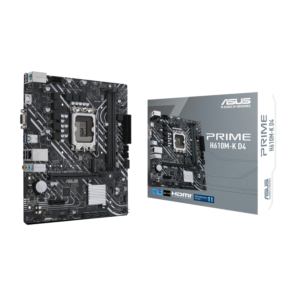 asus placa base prime h610m k d4