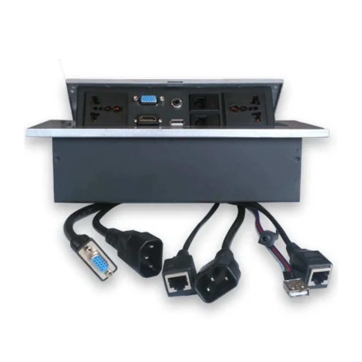 Caja para Mesa con Adaptadores para Proyector BRob 005514