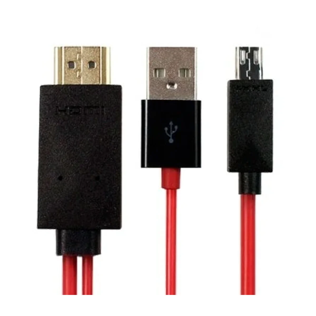 Cable BRobotix 017828 HDMI USB Micro USB Rojo 0178 017828