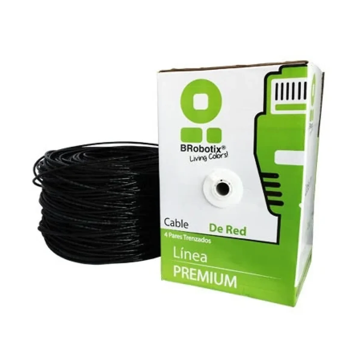 Bobina BRobotix Cat5e 100M 24 AWG Negro 055100 055100