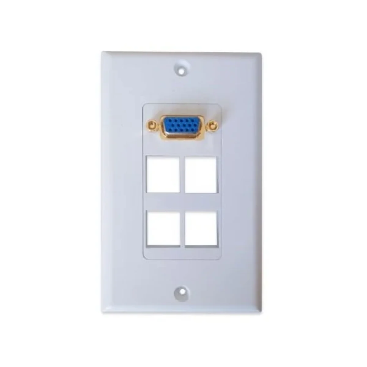 Placa de Pared BRobotix VGA 4 Salidas Blanco 08731 087311