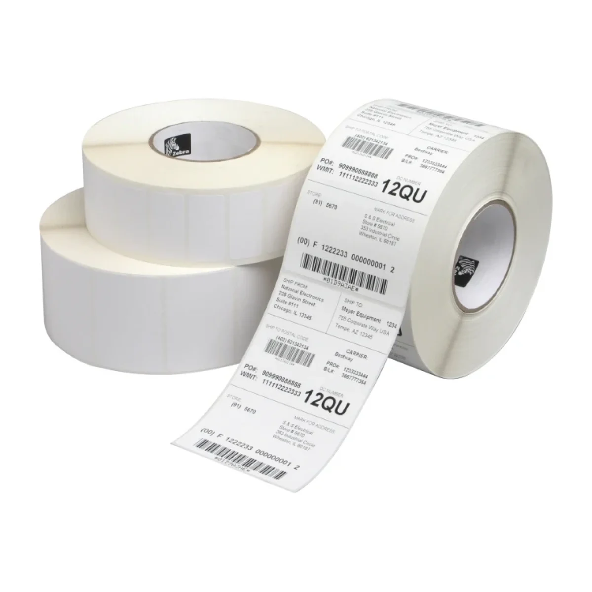 etiqueta zebra 10011707 blanco 2x0 5 pulgadas