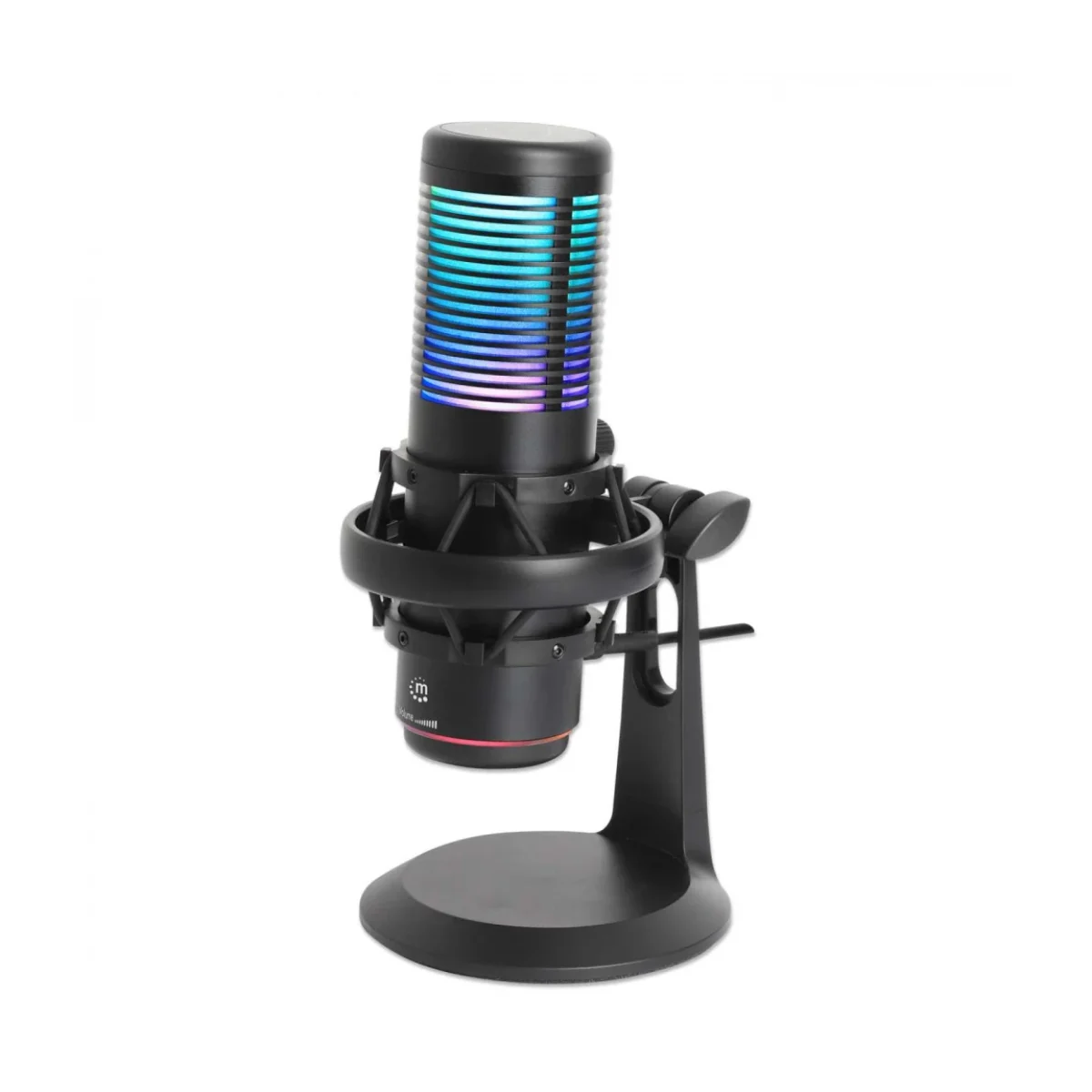 Microfono Gamer Manhattan 102674 Alambrico USB RGB 102674