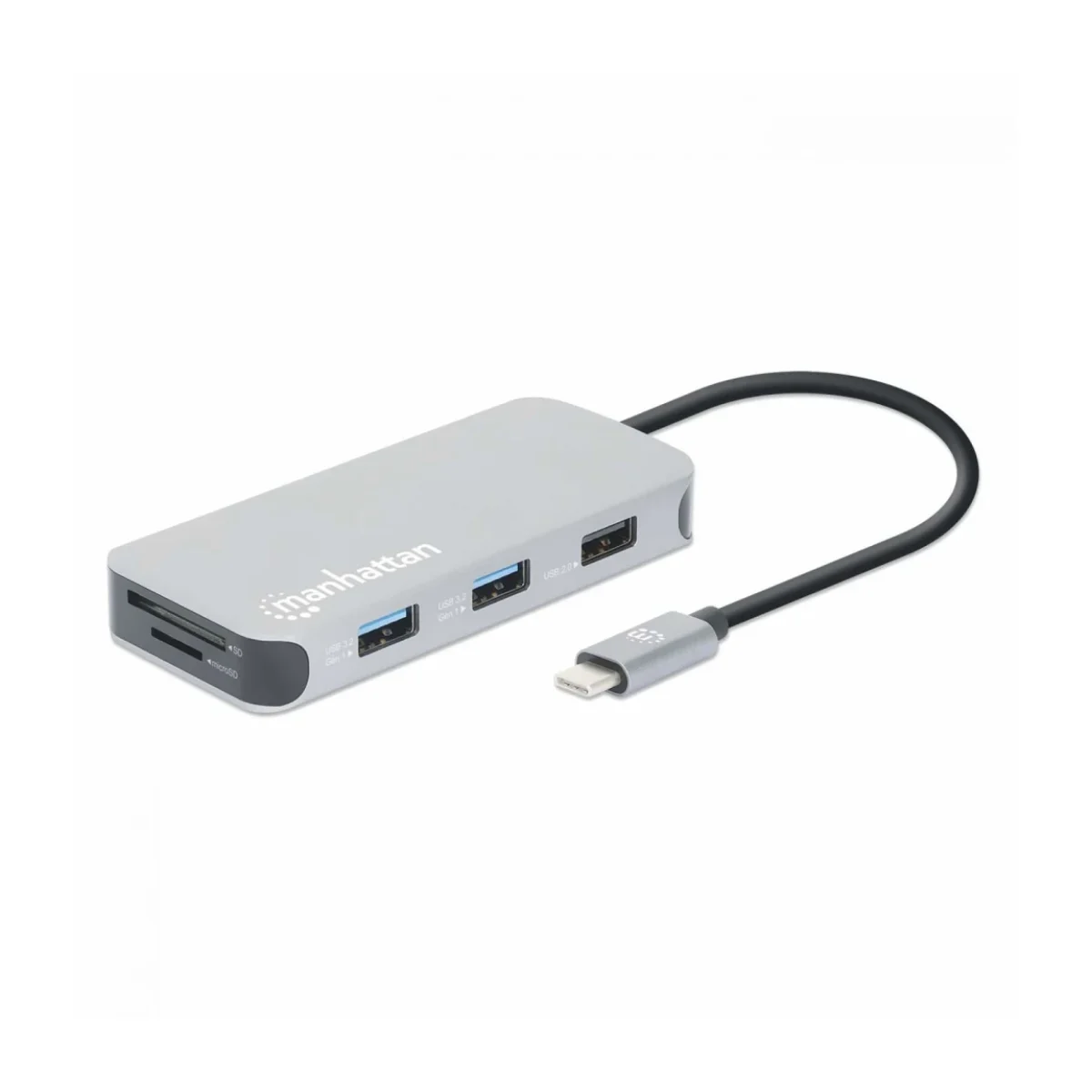 Docking Station Manhattan 130615 USB C a HDMI 3 x USB 30 USB C Lector SD MicroSD Ethernet 130615