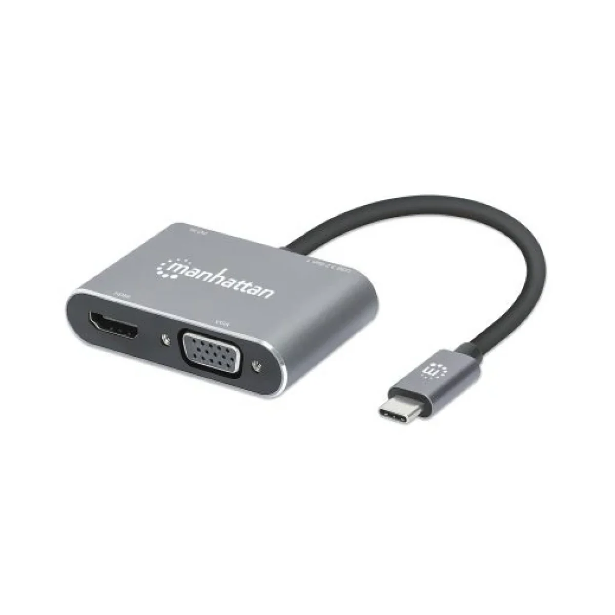 Convertidor de Video Manhattan 130691 HDMI VGA USB C USB 32 a USB C Plata 130691