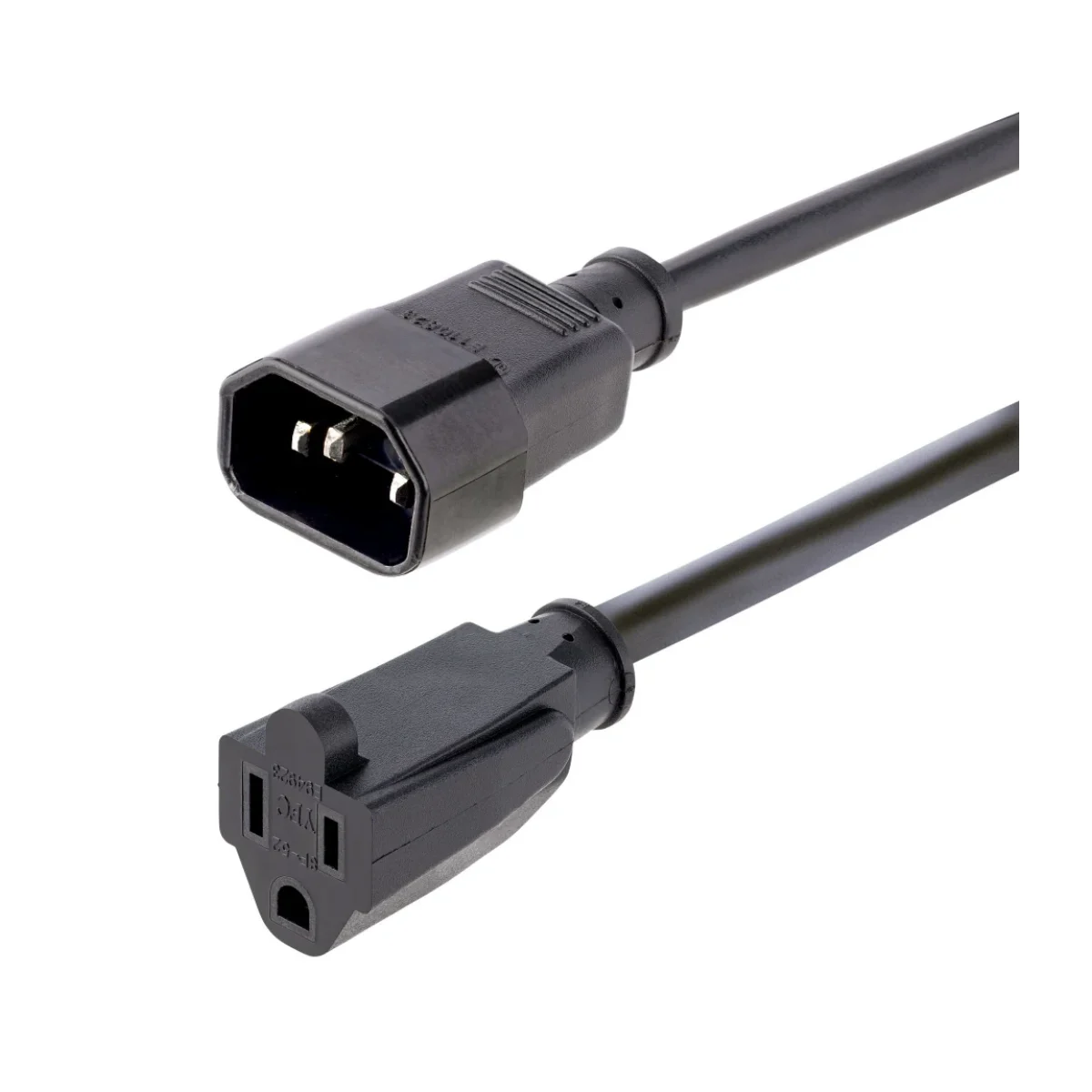 Extension de Cable de Alimentacion StarTechcom C14 a NEMA 5 15R 1m 1415R 3F POWER CORD
