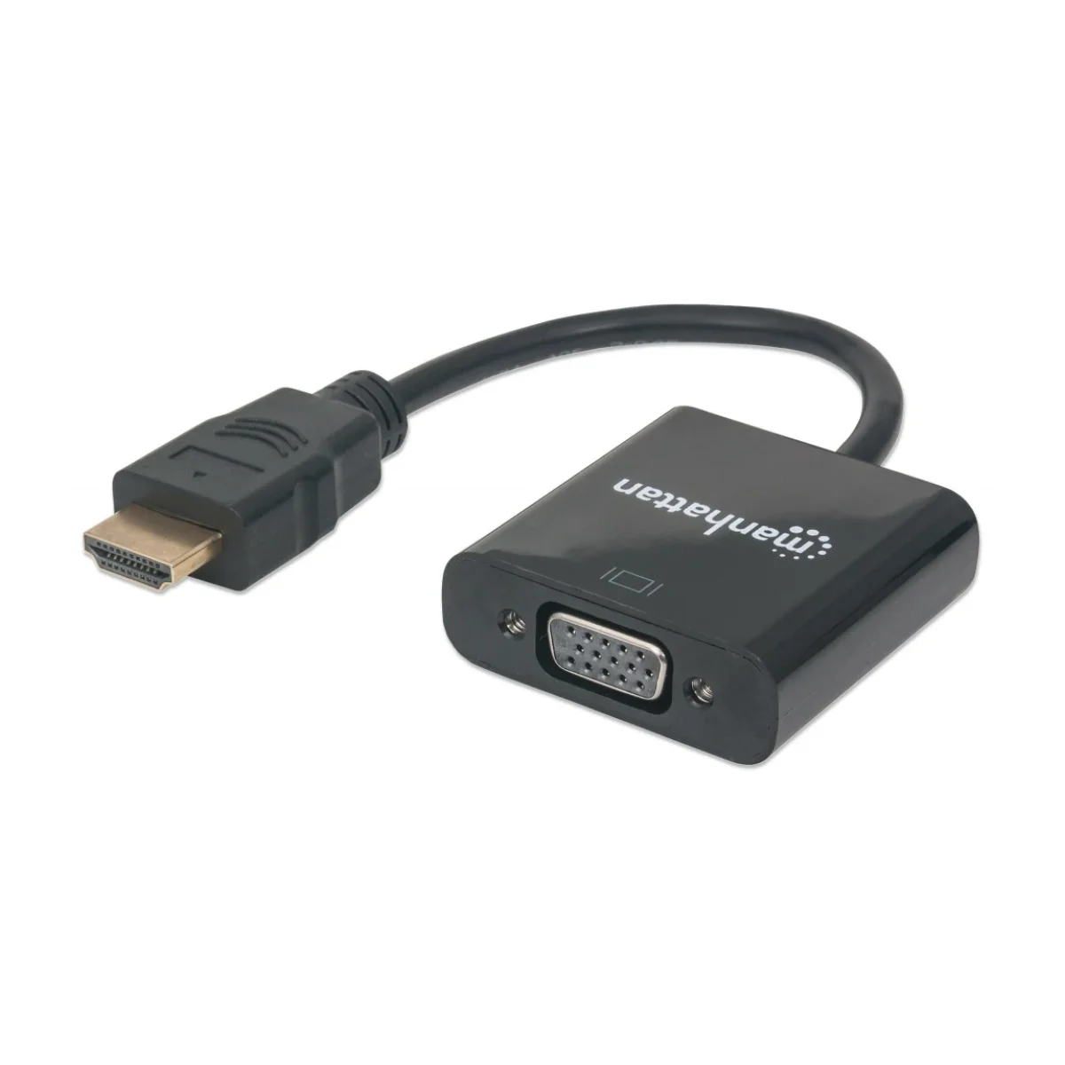 Convertidor Manhattan HDMI a VGA 22cm Macho Hembra Negro 151467