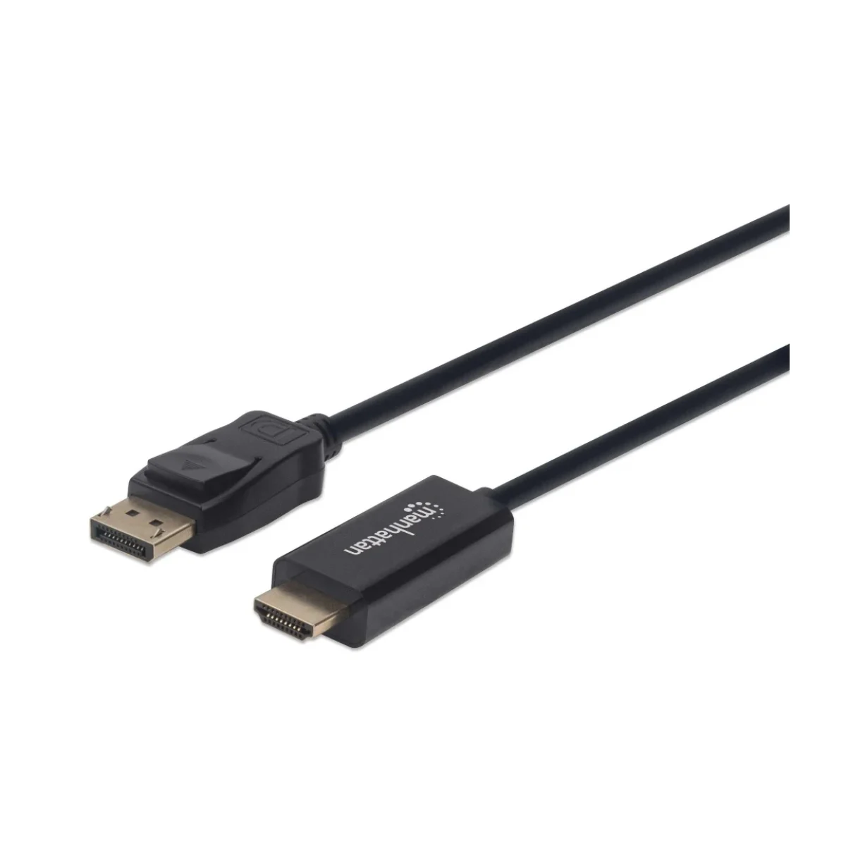 Cable Manhattan 153195 DisplayPort a HDMI 1 M Resoluciones de video Ultra HD Negro 153195