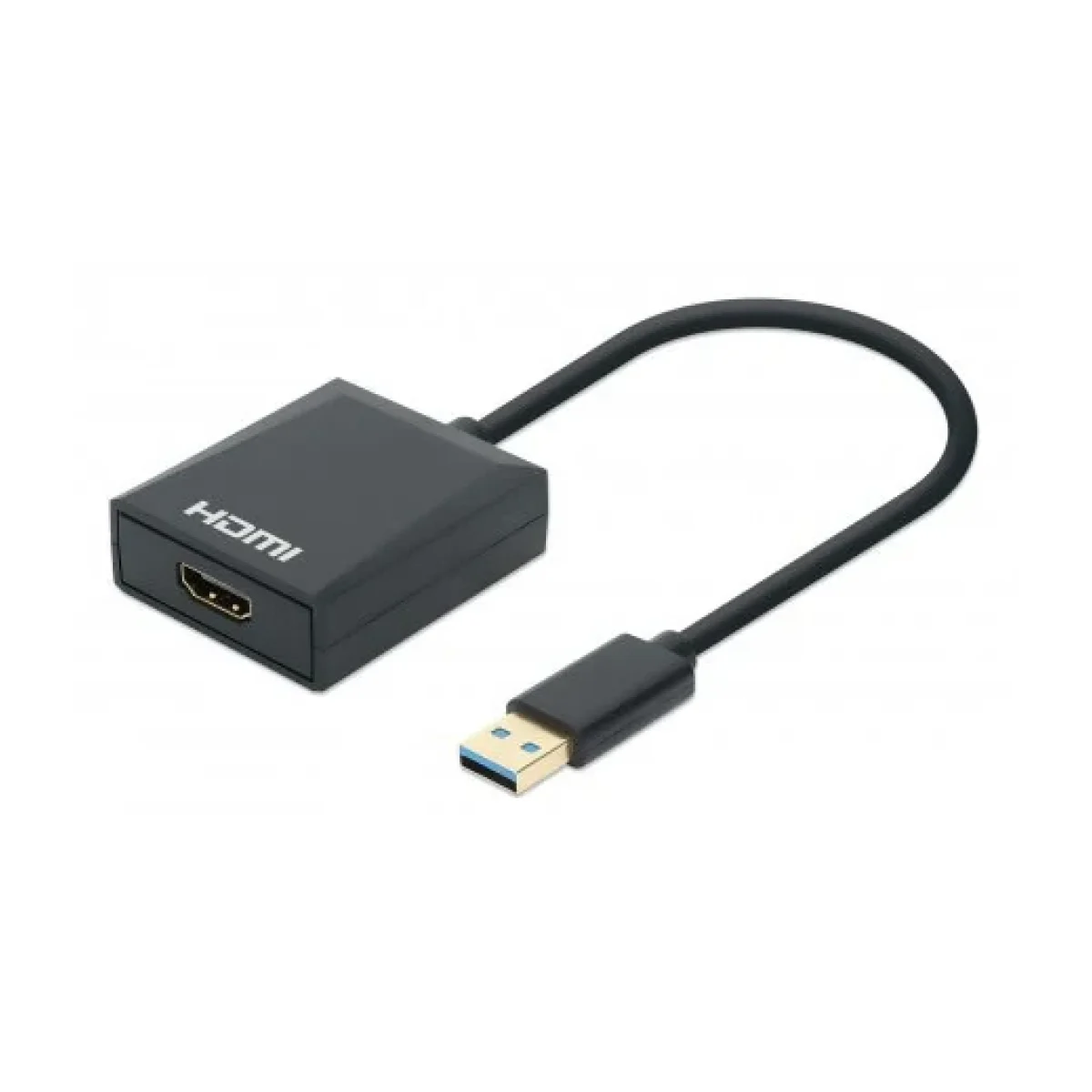 Adaptador de Video Manhattan 153690 USB A a HDMI Macho a Hembra Negro 153690