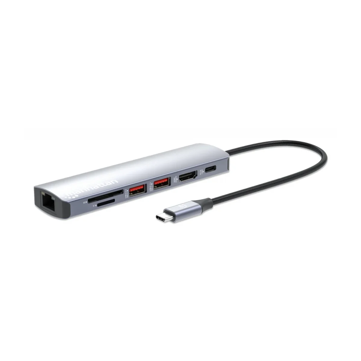 Hub USB C Macho Manhattan 2x USB A 1x USB C 1x HDM 153966