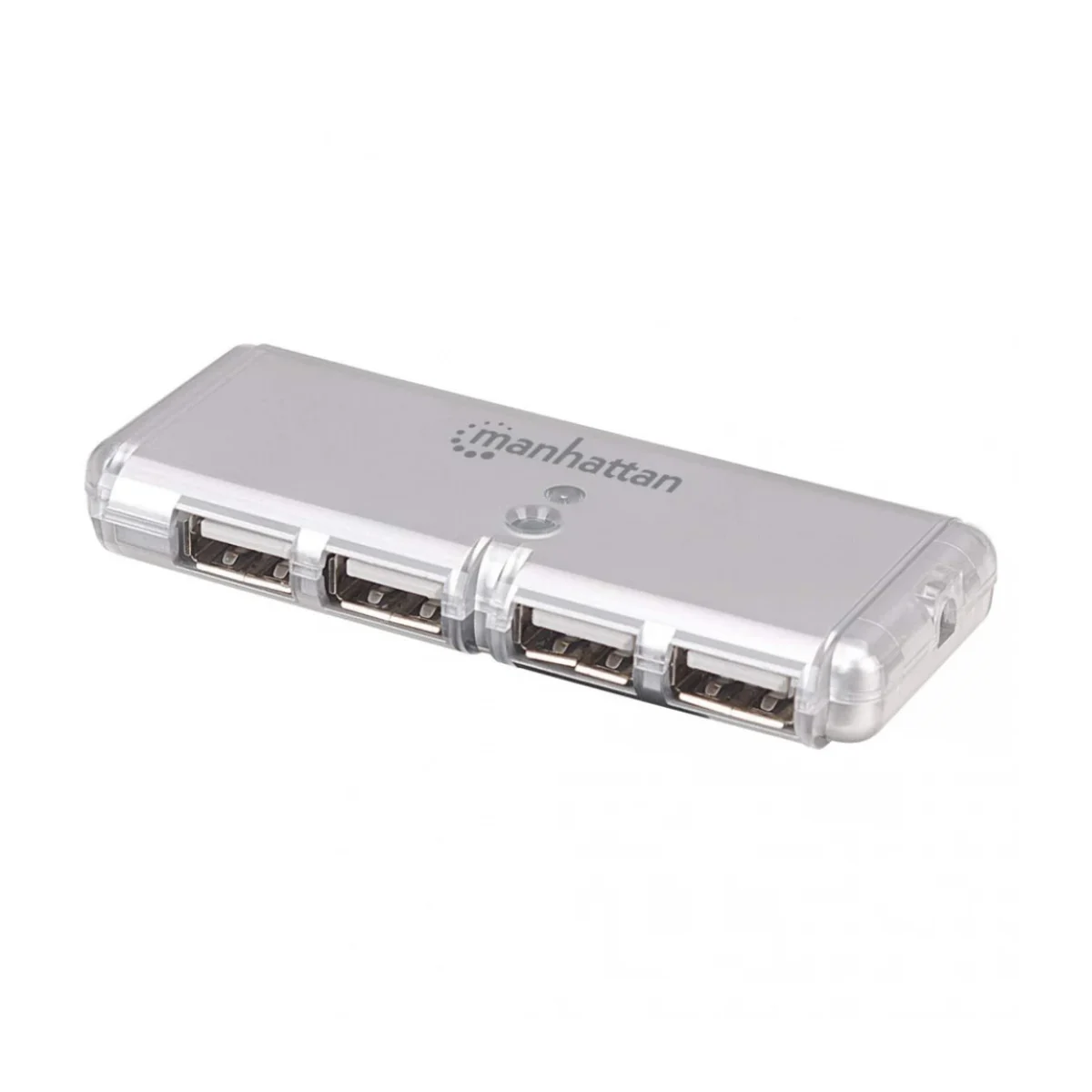 Hub Manhattan 160599 USB 20 4 Puertos Gris 160599