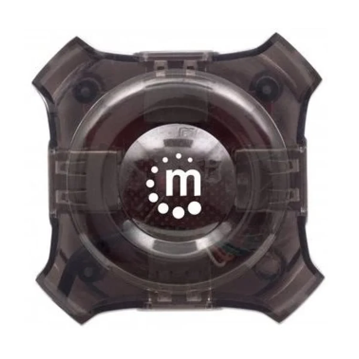 Concentrador Mini Hub USB Manhattan 4 Puertos Negro 162272