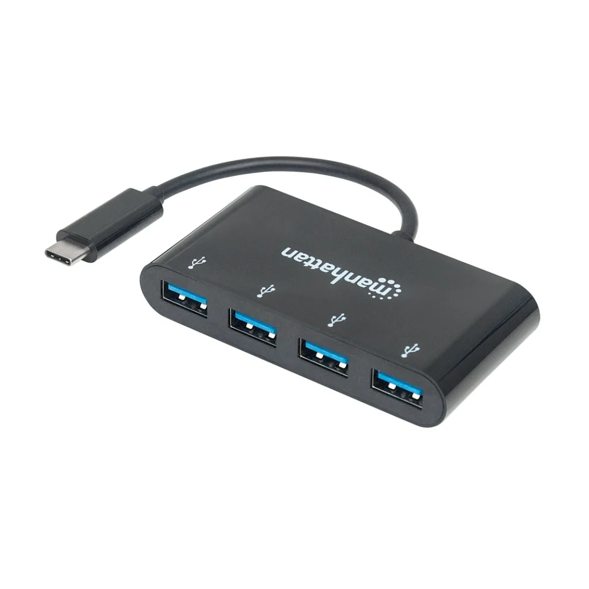 Hub Manhattan 162746 USB C 4 Puertos USB 30 Negro 162746