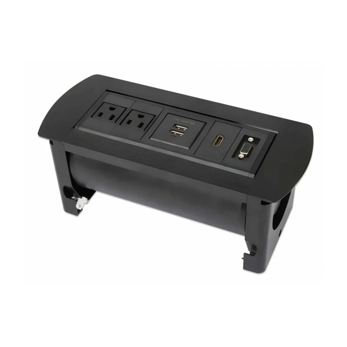Caja de Conexion Manhattan 2 Contactos 2x USB HDMI VGA 164832