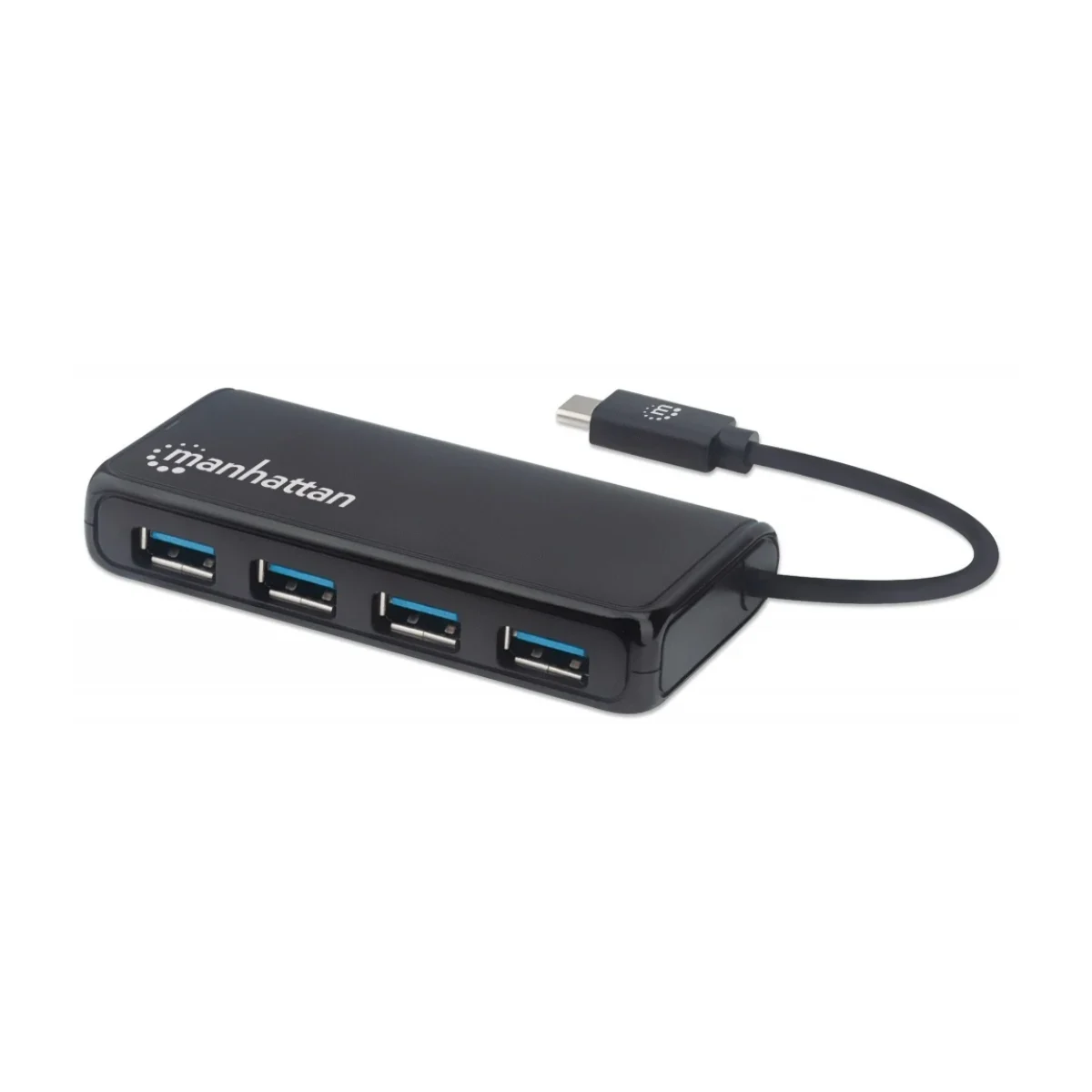 Hub USB Manhattan 164924 4 Puertos USB 32 Conector USB C 164924