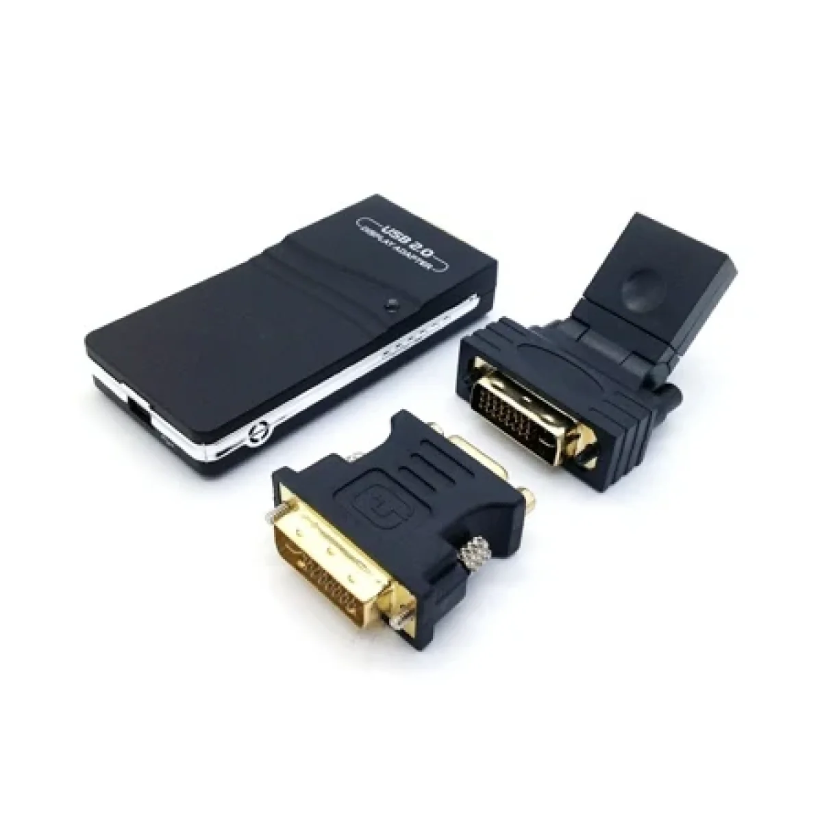 Convertidor BRobotix 171920 USB a DVI HDMI SVGA Negro 171920