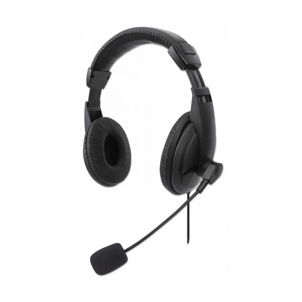 Diadema Manhattan 179843 Alambrico USB Microfono Negro 179843
