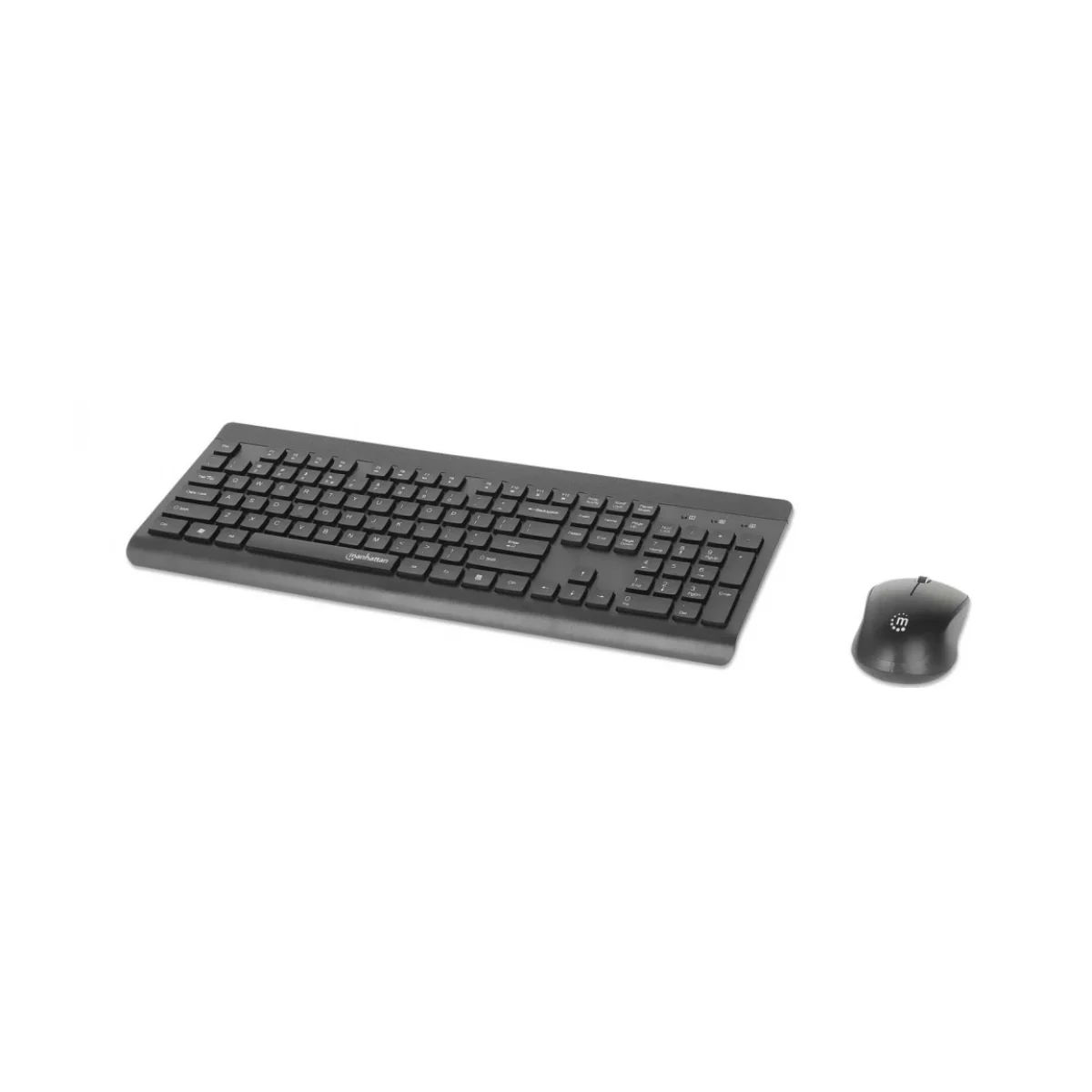 teclado mouse manhattan mwk7350 inalambrico negro 180771