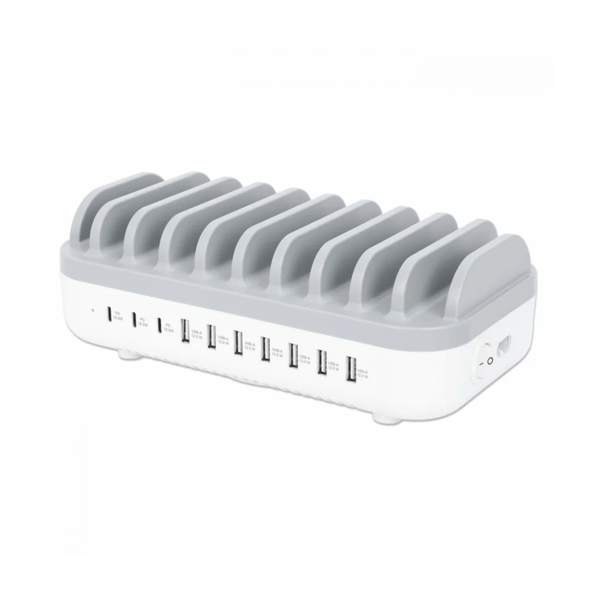 estacion carga manhattan 180856 usb c usb a 120w