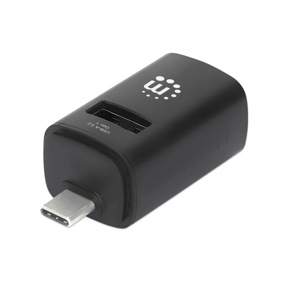 hub usb manhattan 180993 usb a usb c negro