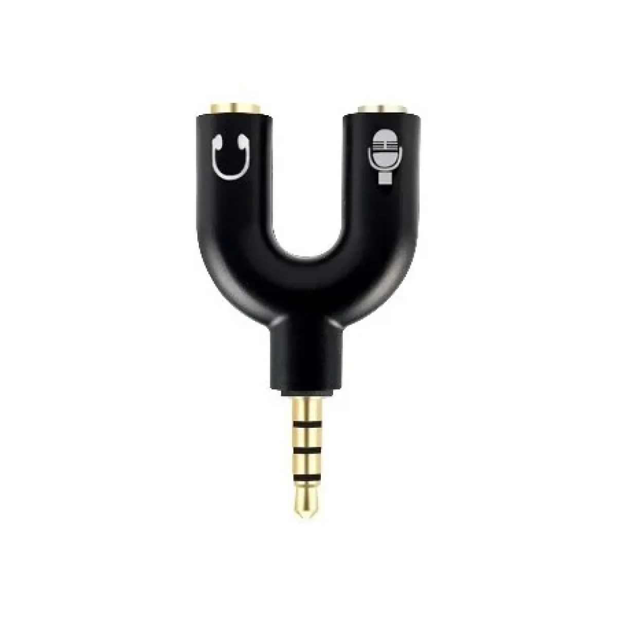 Adaptador Stereo BRobotix 181802 2 35mm a 35mm Dual Negro 181802 2