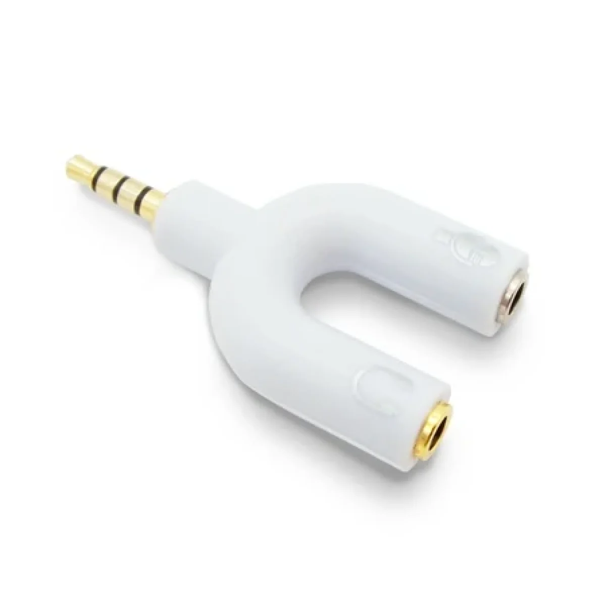 Adaptador Audio BRobotix 181802 35mm Y Blanco 181802