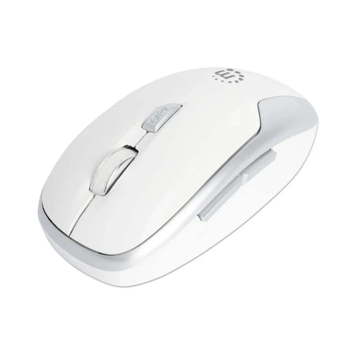 Mouse Manhattan 190350 Inalambrico 6 Botones Blanc 190350