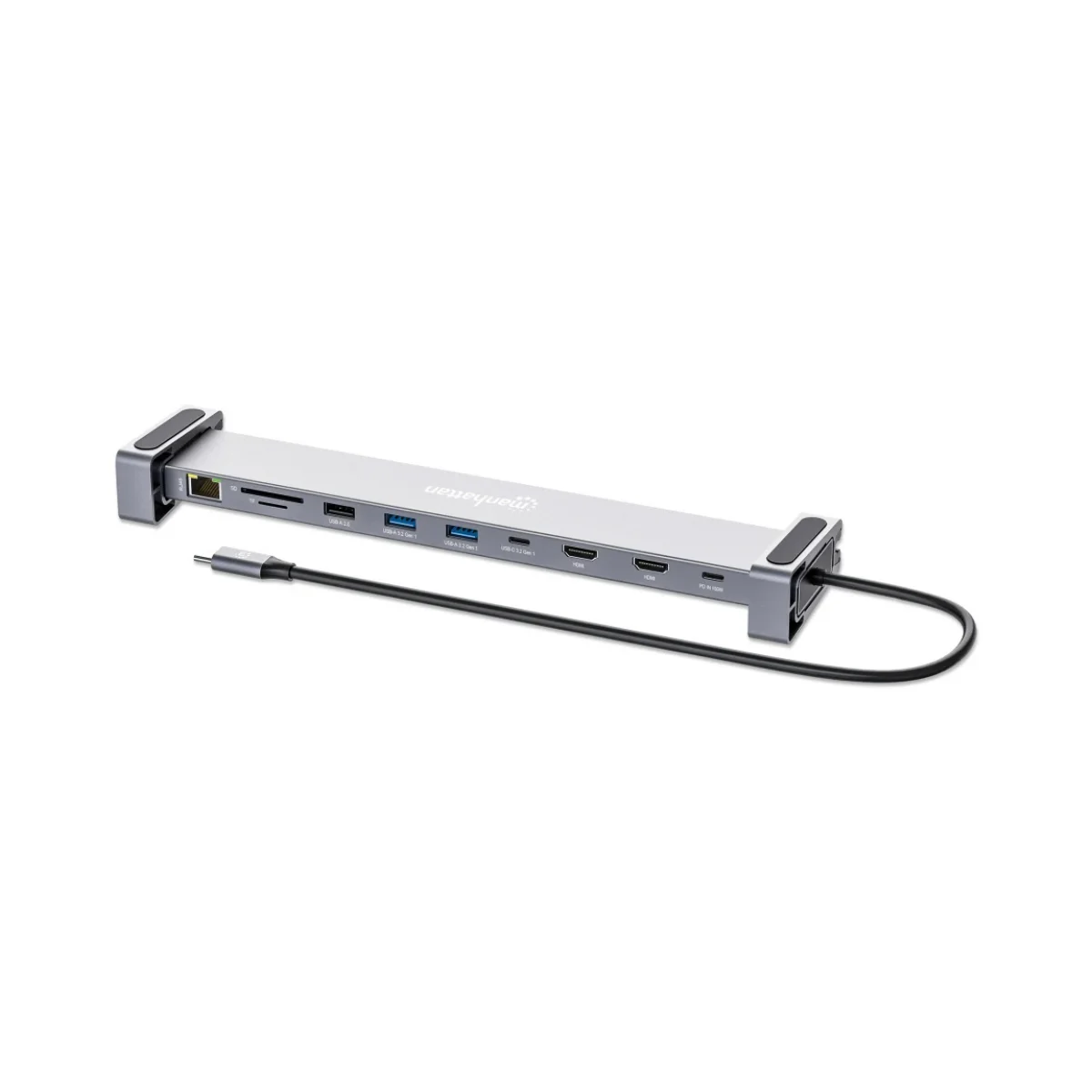docking station manhattan 190398 usb hdmi mst plata
