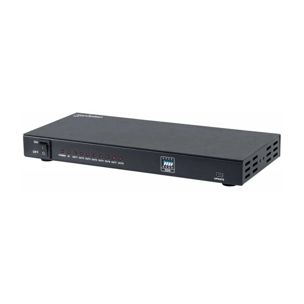 Divisor de video Manhattan 207560 8 puertos HDMI Negro 207560
