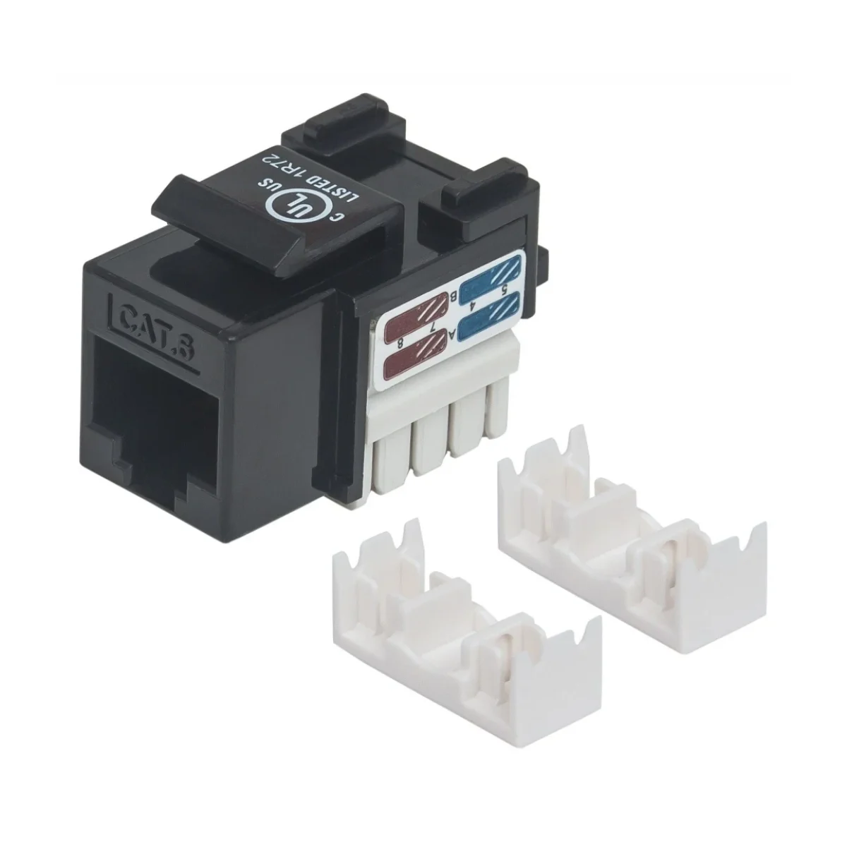 Jack Intellinet Cat6 RJ 45 Negro 210720