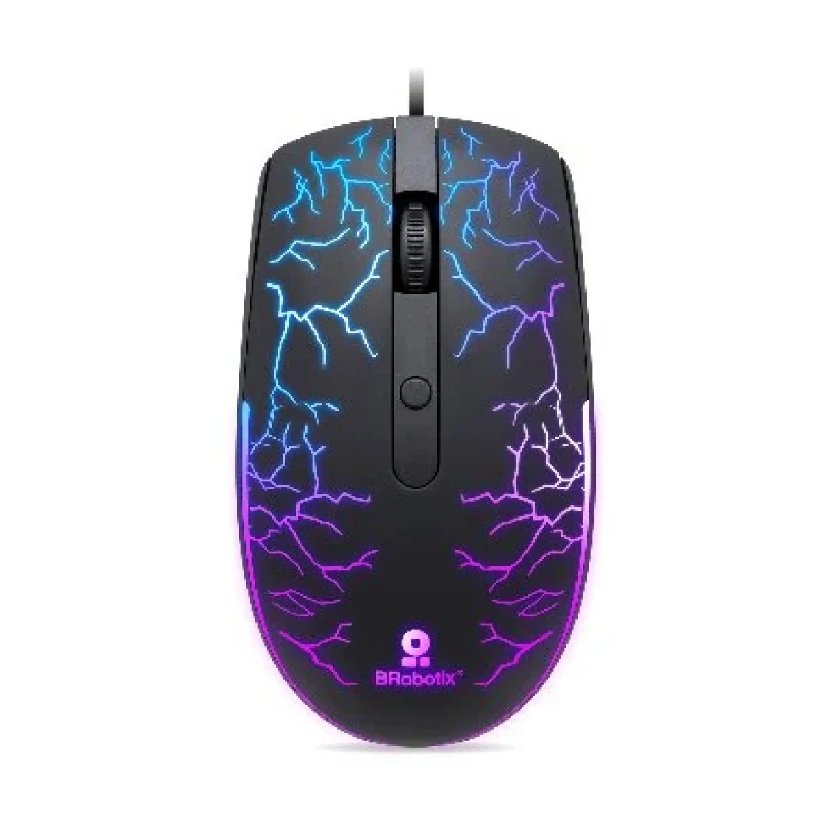 Mouse Gamer BRobotix 263946 Alambrico 3 Botones Ambidiestro RGB 263946