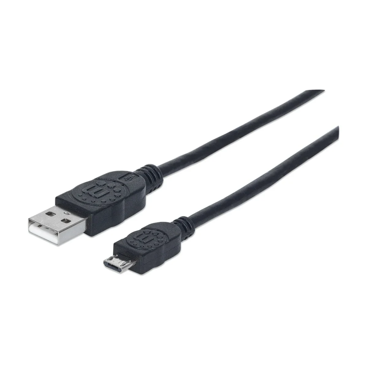 Cable USB Manhattan Alta Velocidad 20 A micro B 3m Negro 325684