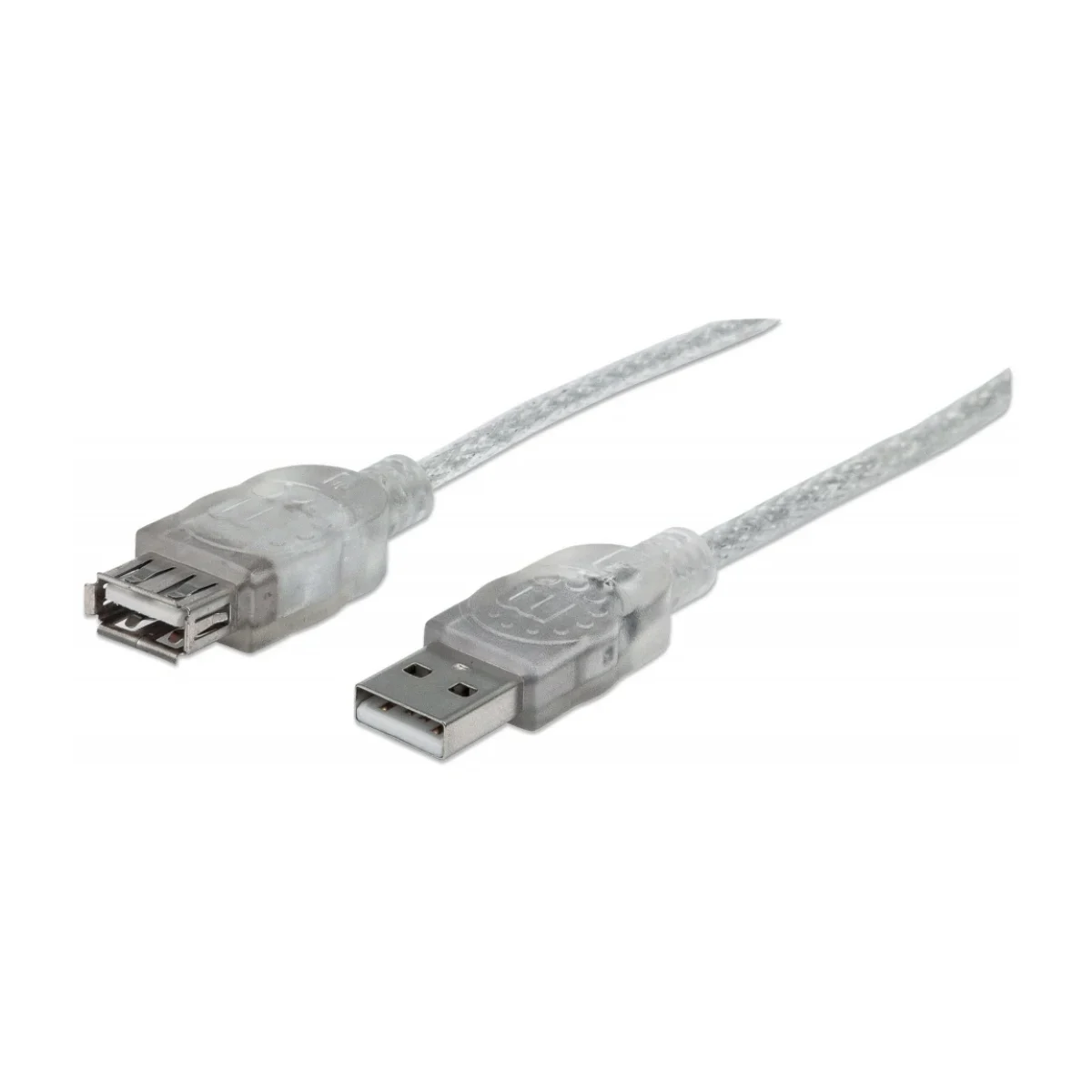 Cable de Extension Manhattan USB 20 de Alta Velocidad Macho a Hembra 45 metros Plateado 340502