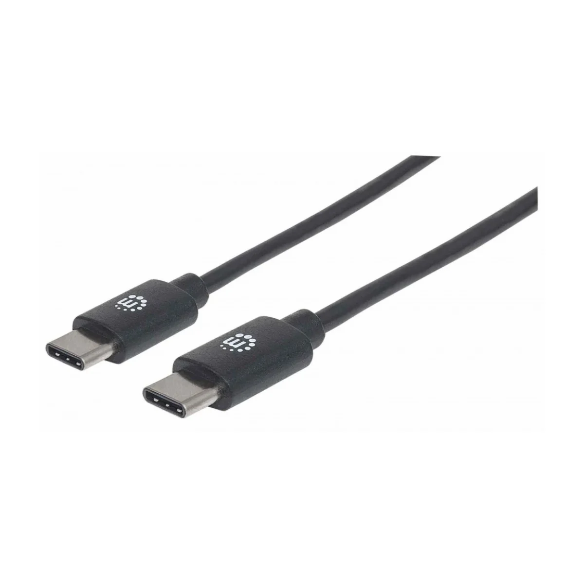 cable usb c manhattan 353342 negro 1mt