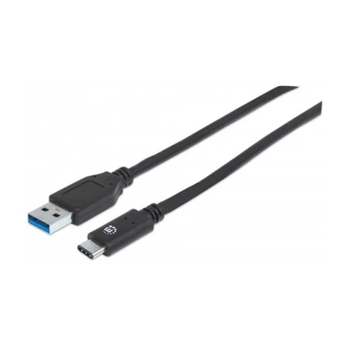 Cable Manhattan 353373 USB A a USB C 1m Negro 353373