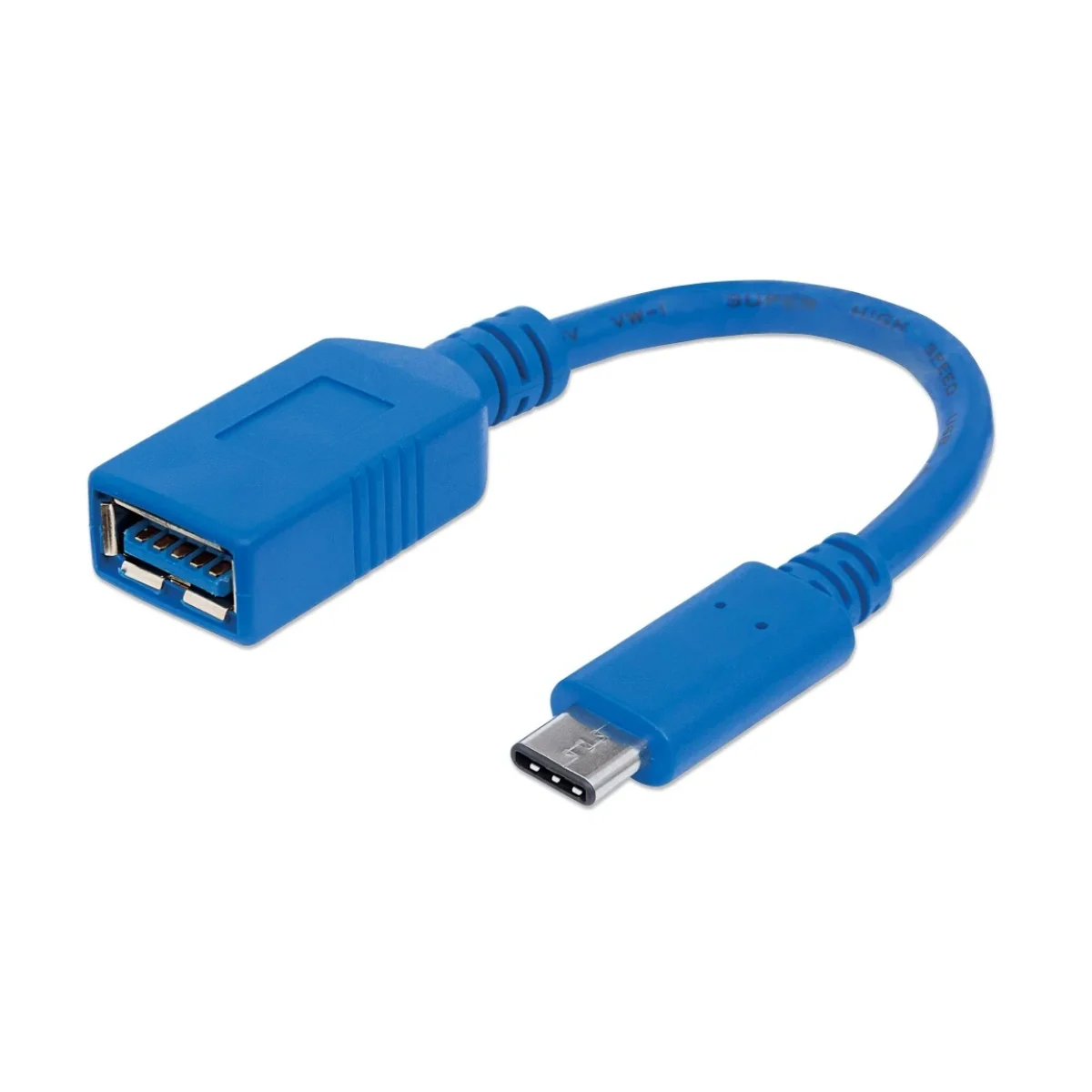 Cable USB Manhattan 353540 USB C a USB A Macho a Hembra 15cm Azul 353540