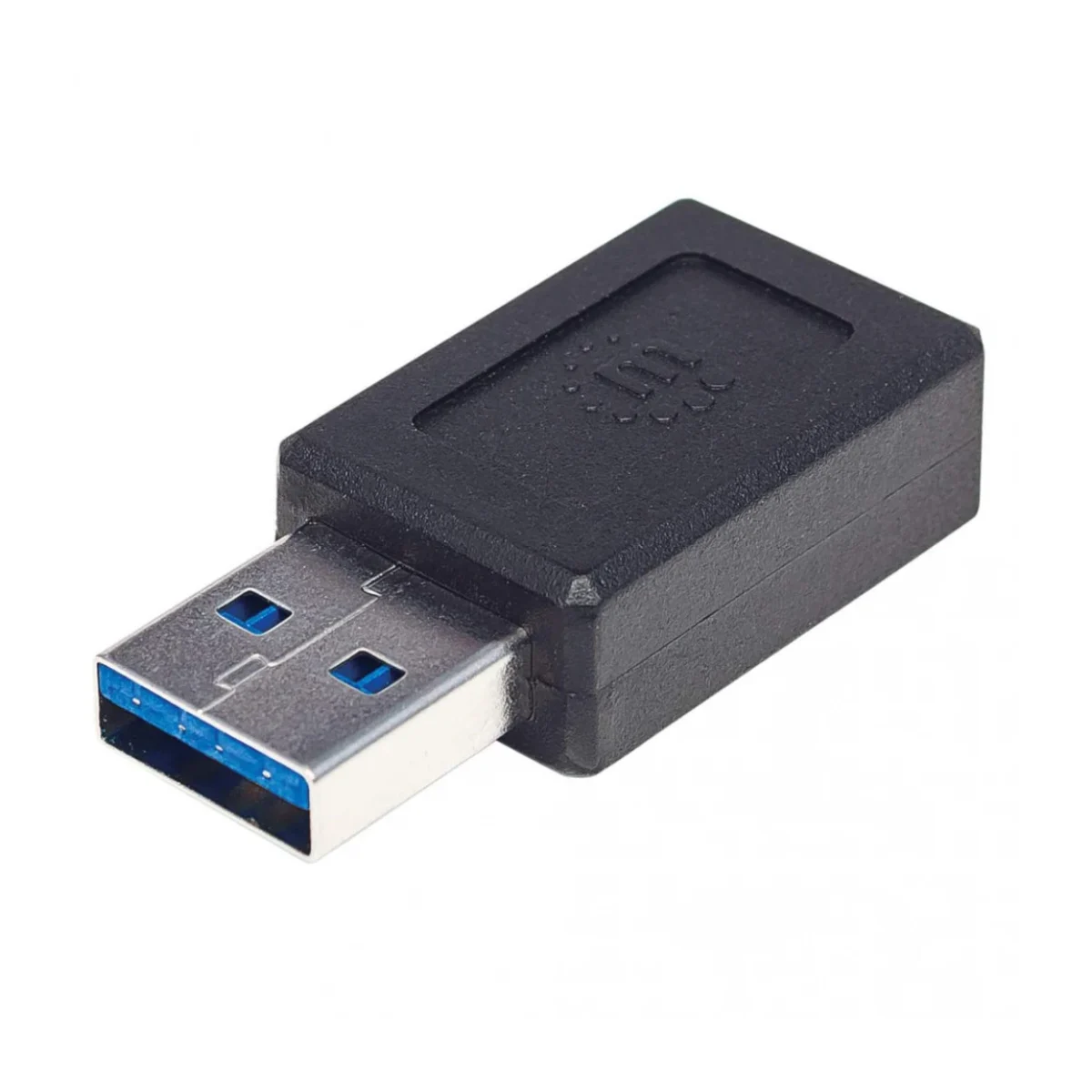 Adaptador Manhattan 354714 USB A a USB C Macho a Hembra Negro 354714